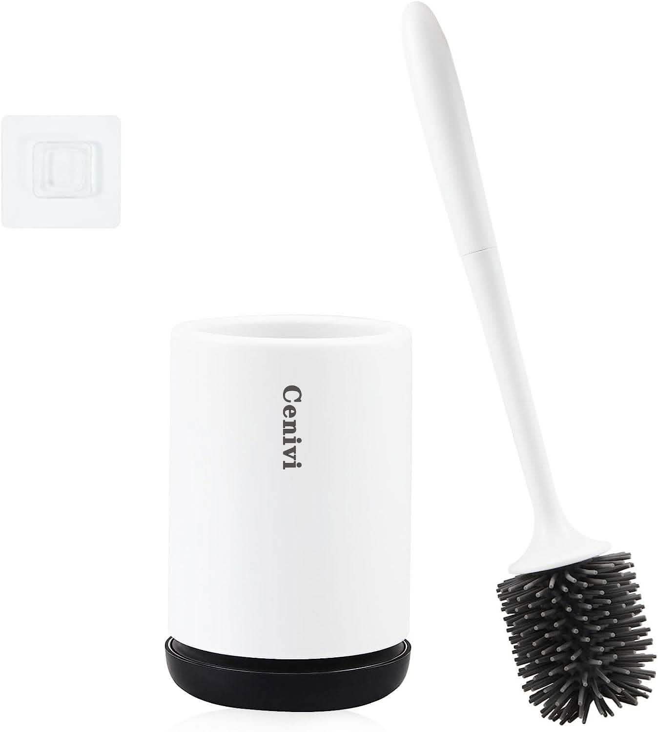Non-Stick Toilet Brush Head - Soft Plastic Cleaning Tool - Vezir