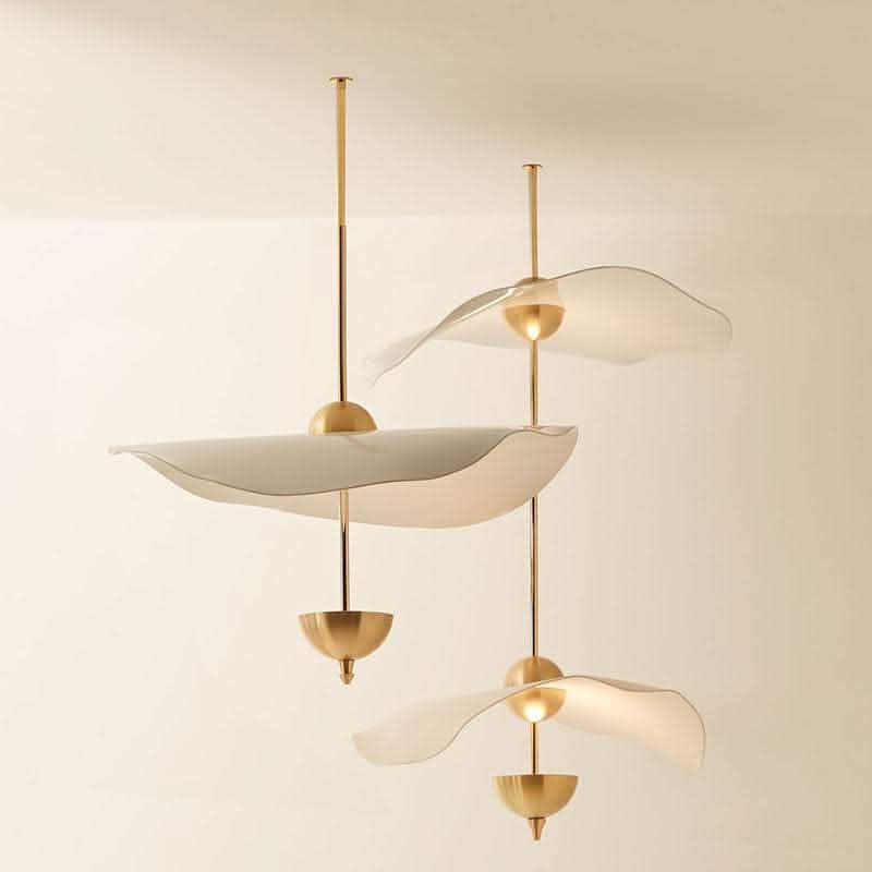 Acrylic Lotus Leaf Chandelier - Modern Window Light Fixture - Vezir