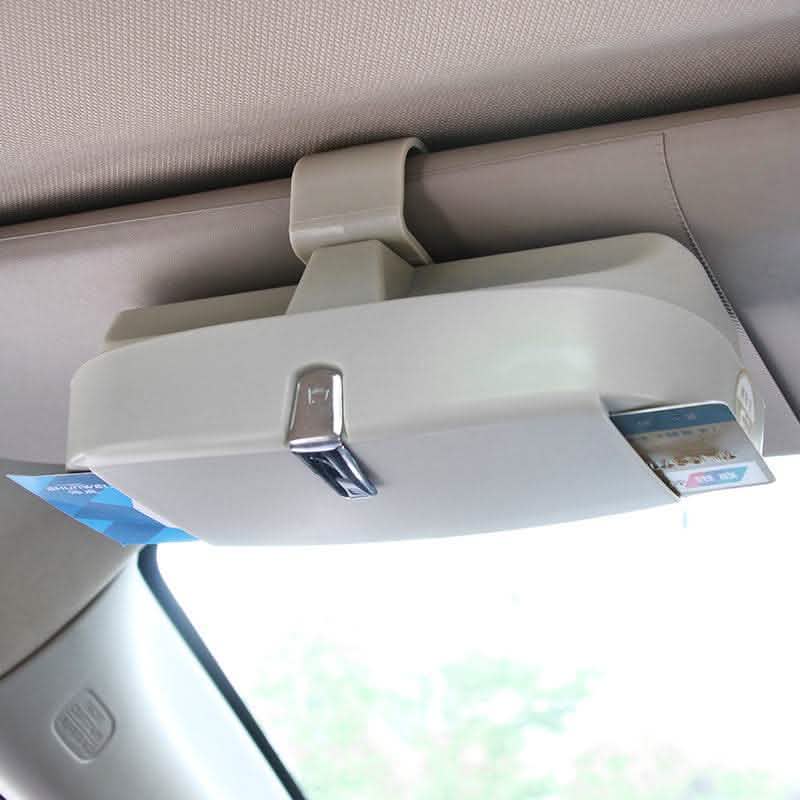 Car Glasses Case - Sun Visor Clip Holder Organizer - Vezir