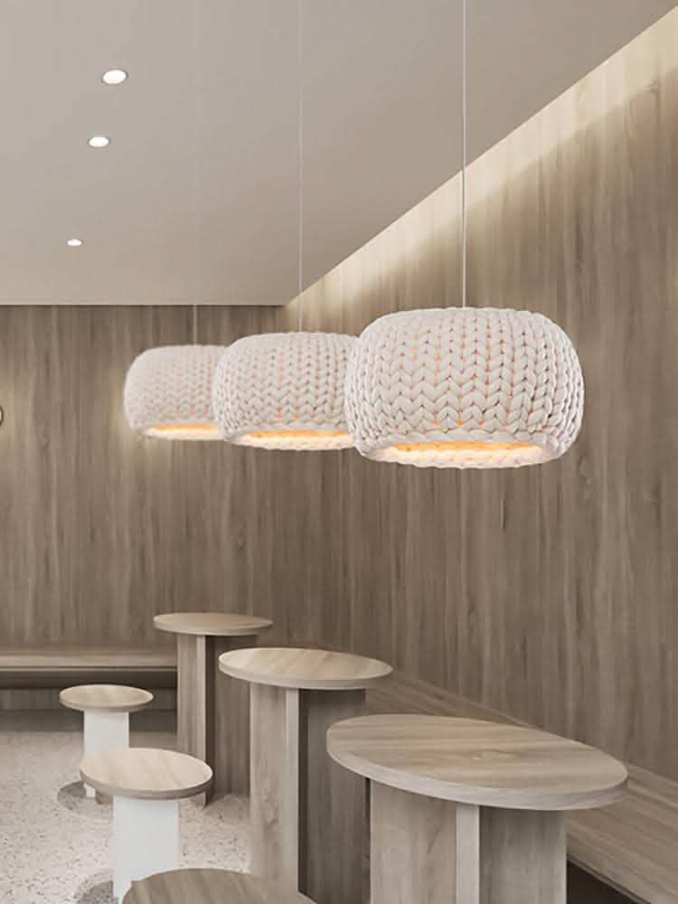 Japanese Rope Art Chandelier - Handwoven Ceiling Light - Vezir