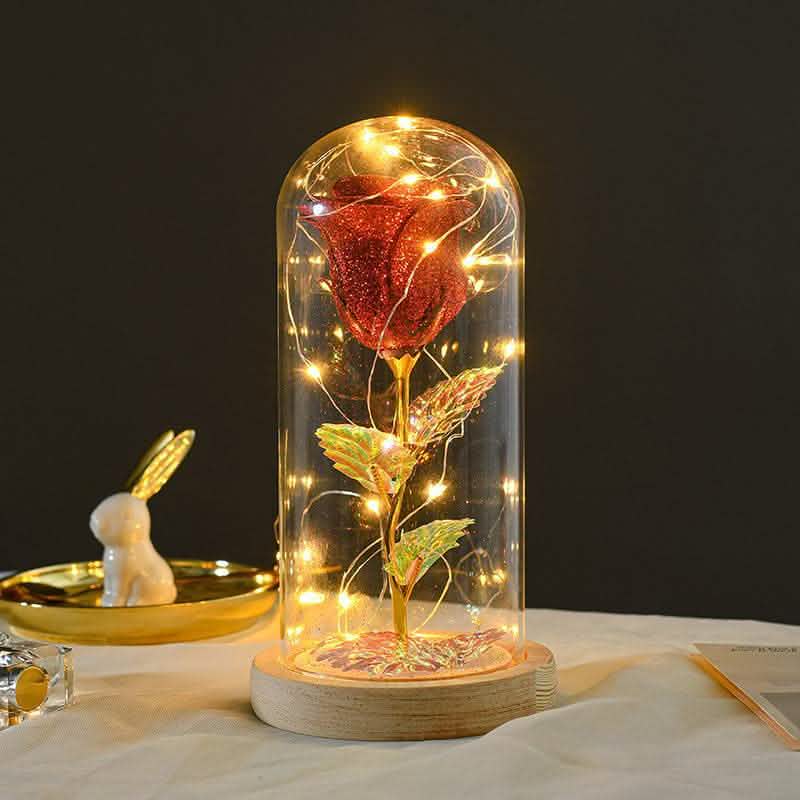 Eternal Rose LED Light - Valentine's Day Glass Cover Gift - Vezir