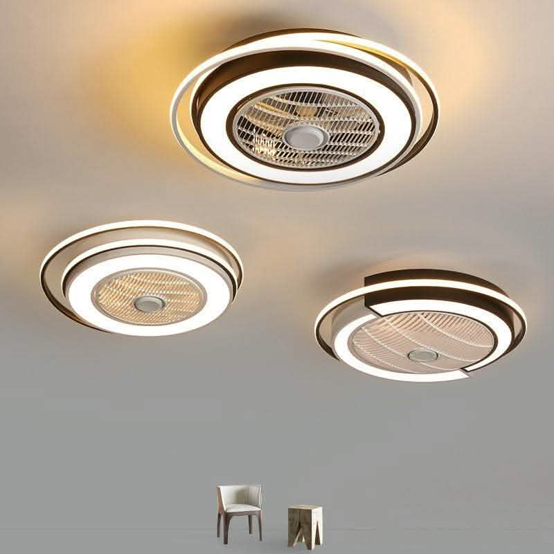 LED Ceiling Fan Light - Bedroom Dining Room Home Fixture - Vezir