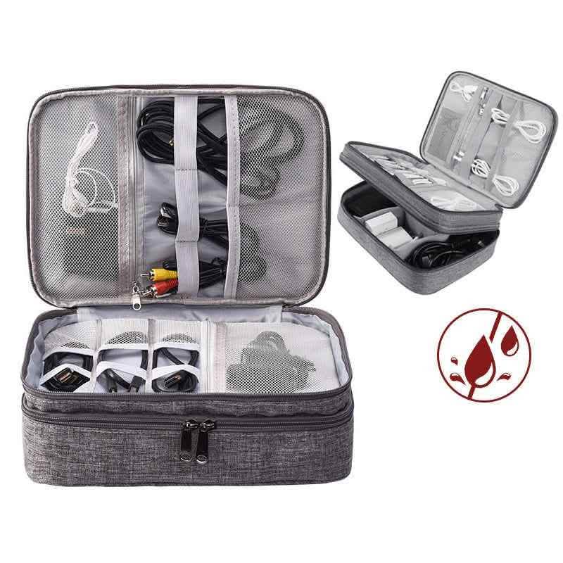 Electronics Organizer - Travel Cable Storage Bag Waterproof - Vezir