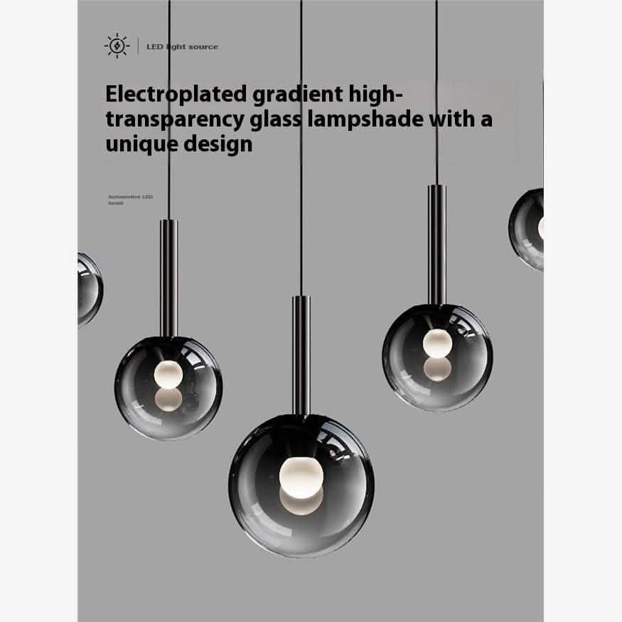 Luxury Glass Chandelier - Rotating Staircase Long Design - Vezir