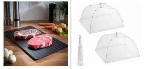Fast Defrosting Tray - Aluminum Quick Thaw Kitchen Plate - Vezir
