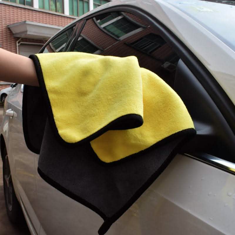 Dual-Sided Car Wash Towel - Microfiber Cleaning Cloth - Vezir