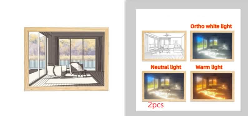 LED Picture Light for Sunshine-Simulated Ambiance