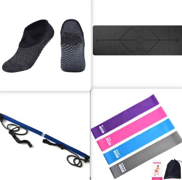Non-Slip TPE Yoga Mat - Position Line Beginner Guide - Vezir