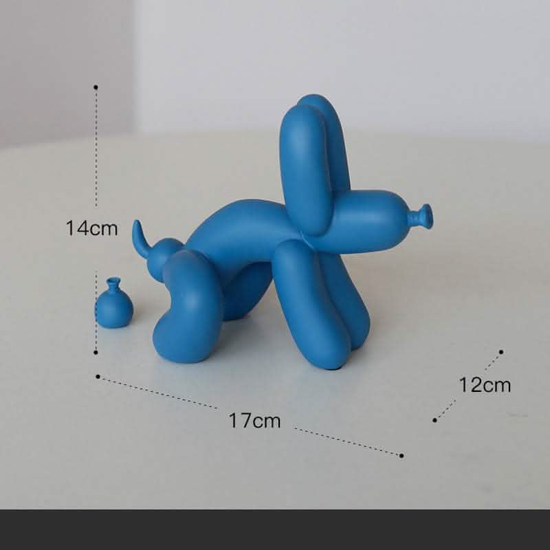 Wave Spectrum Balloon Dog Ornament - Modern Art Decoration - Vezir