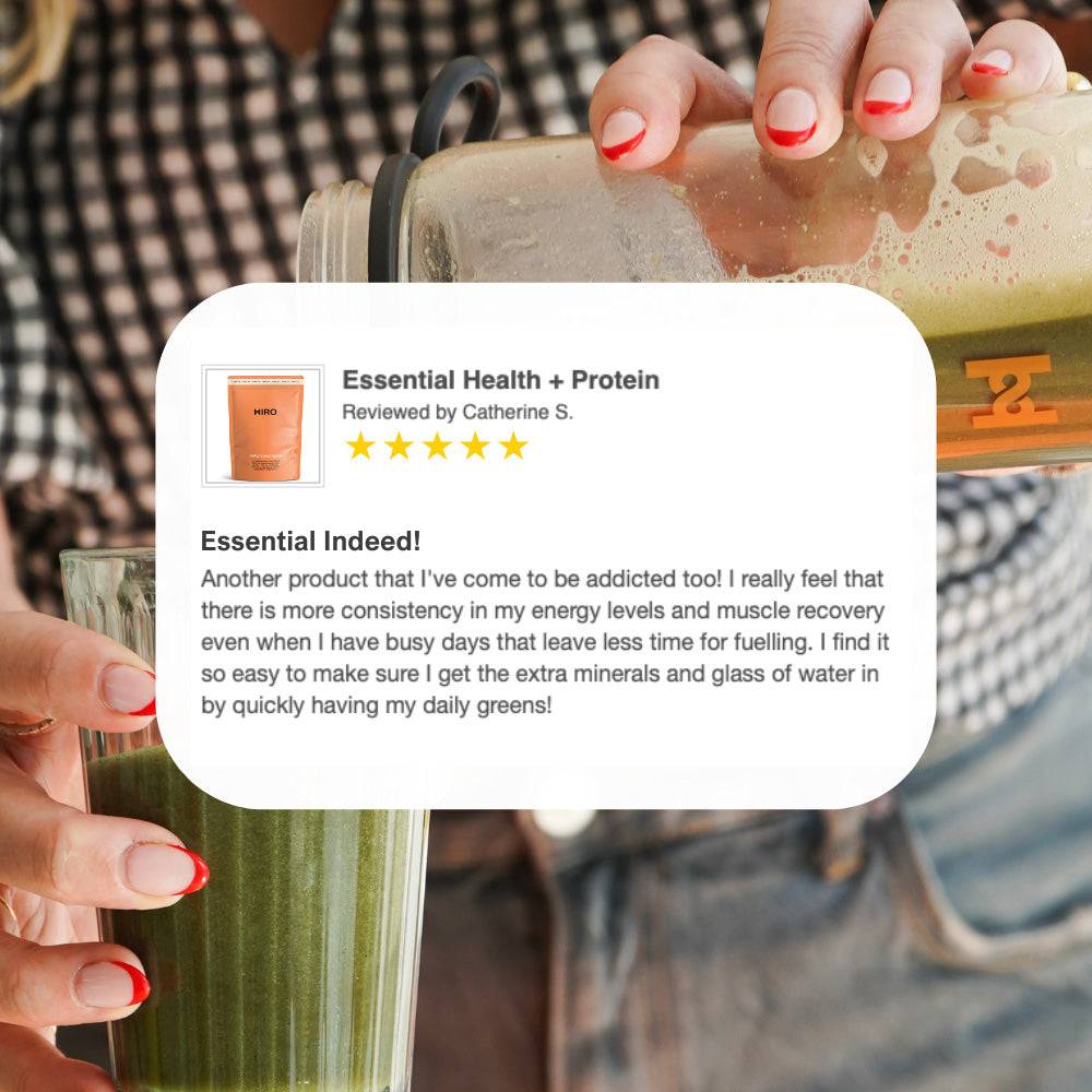 Essential Health with Plant Based Protein Greens
