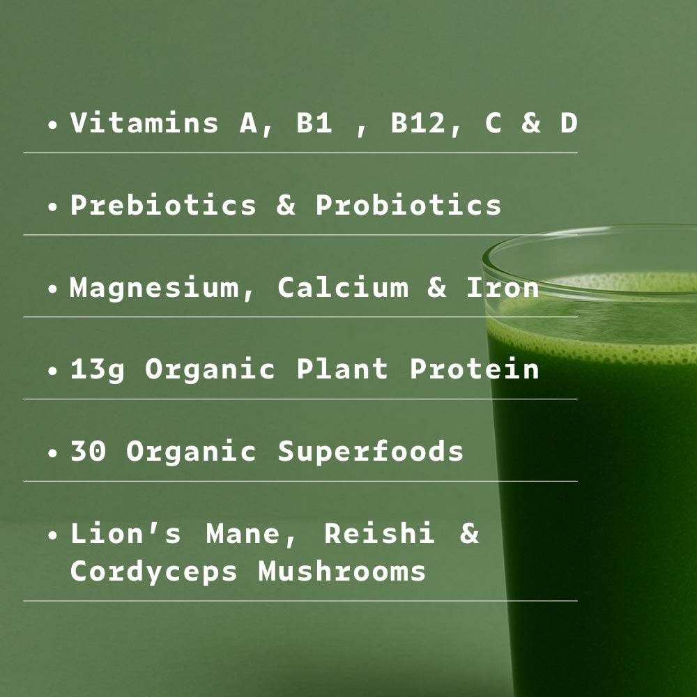 Essential Health with Plant Based Protein Greens