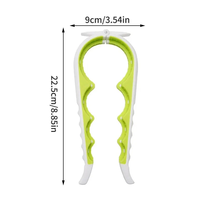 4-in-1 Multi-Function Jar & Bottle Opener – Easy Grip Kitchen Tool Green