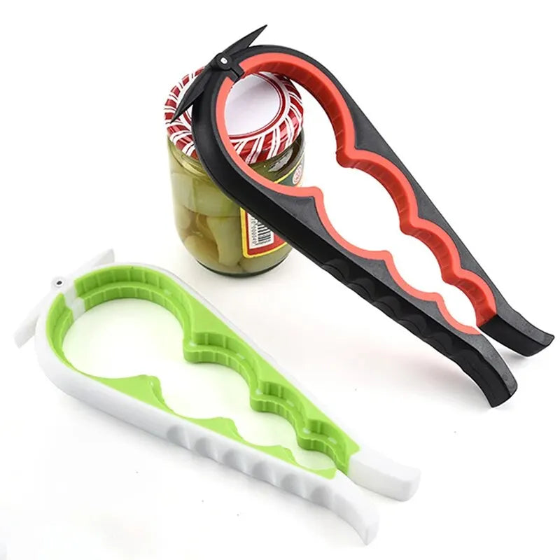 4-in-1 Multi-Function Jar & Bottle Opener – Easy Grip Kitchen Tool
