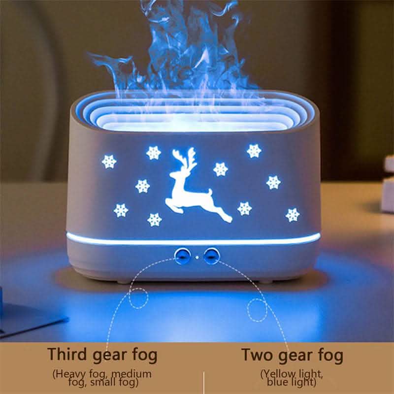 Elk Flame Humidifier - Christmas Home Decoration Diffuser - Vezir