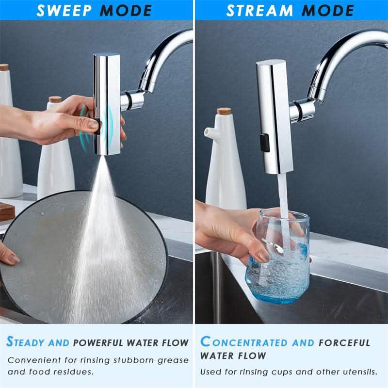 Kitchen Faucet Waterfall Outlet - Universal Rotating Bubbler - Vezir