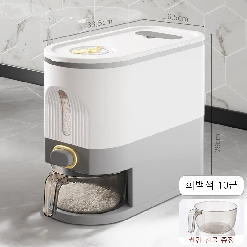 Home Rice Bucket - Insect-Proof and Moisture-Proof Sealed Container - Food-Grade Storage Bin for Rice