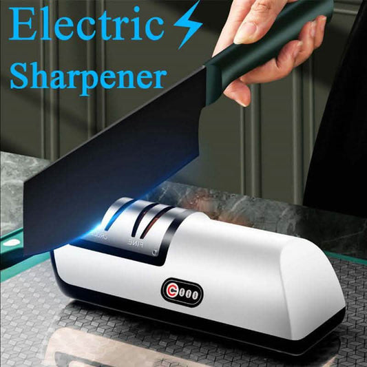 USB Rechargeable Electric Knife Sharpener - Automatic Kitchen Tool - Vezir