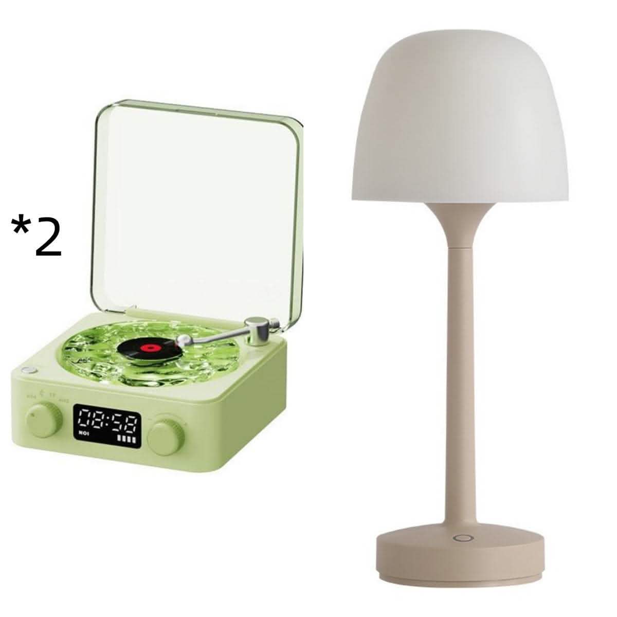 Retro Turntable Speaker - Bluetooth Vinyl Record Player RGB - Vezir