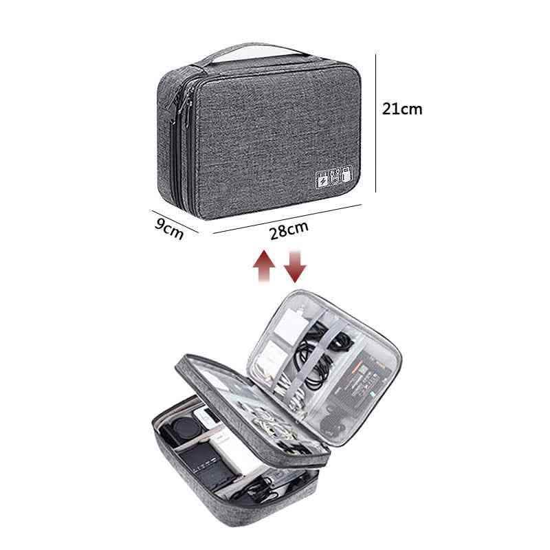 Electronics Organizer - Travel Cable Storage Bag Waterproof - Vezir