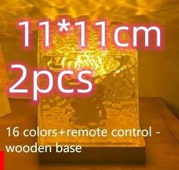 Elite LED Water Ripple Night Light - 16-Color USB Crystal Projector - Vezir