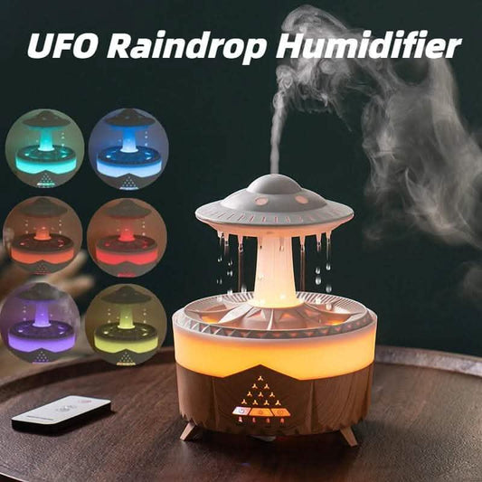 UFO Raindrop Humidifier - USB Aromatherapy Air Diffuser - Vezir