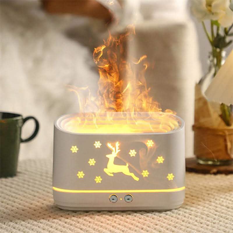 Elk Flame Humidifier - Christmas Home Decoration Diffuser - Vezir