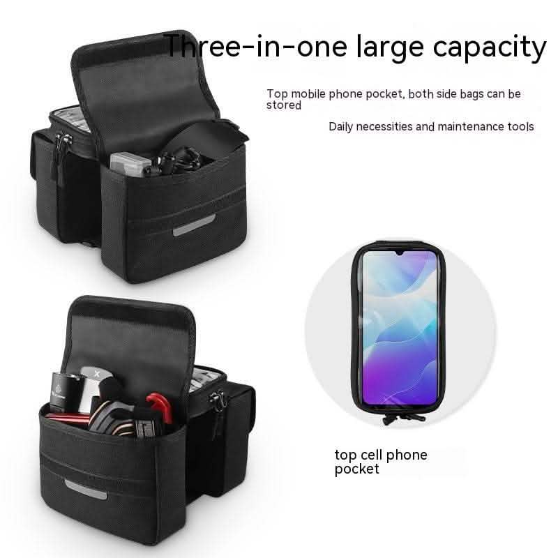 Bilateral Touch Screen Saddle Bag - Cycling Storage Solution - Vezir
