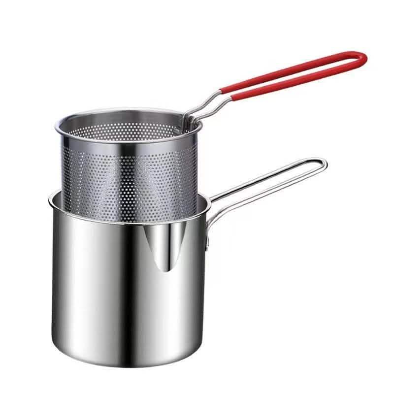 Deep Frying Pan - 304 Stainless Steel Gas Compatible - Vezir
