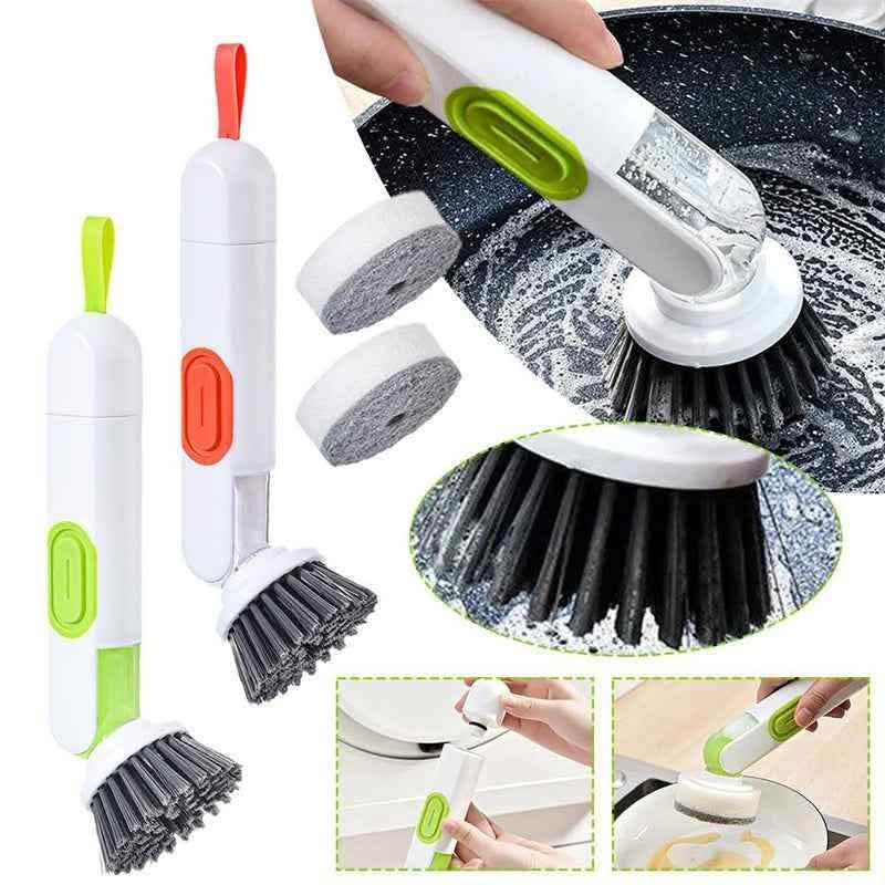 Elite Multi-Function Cleaning Brush - Liquid Dispenser System - Vezir