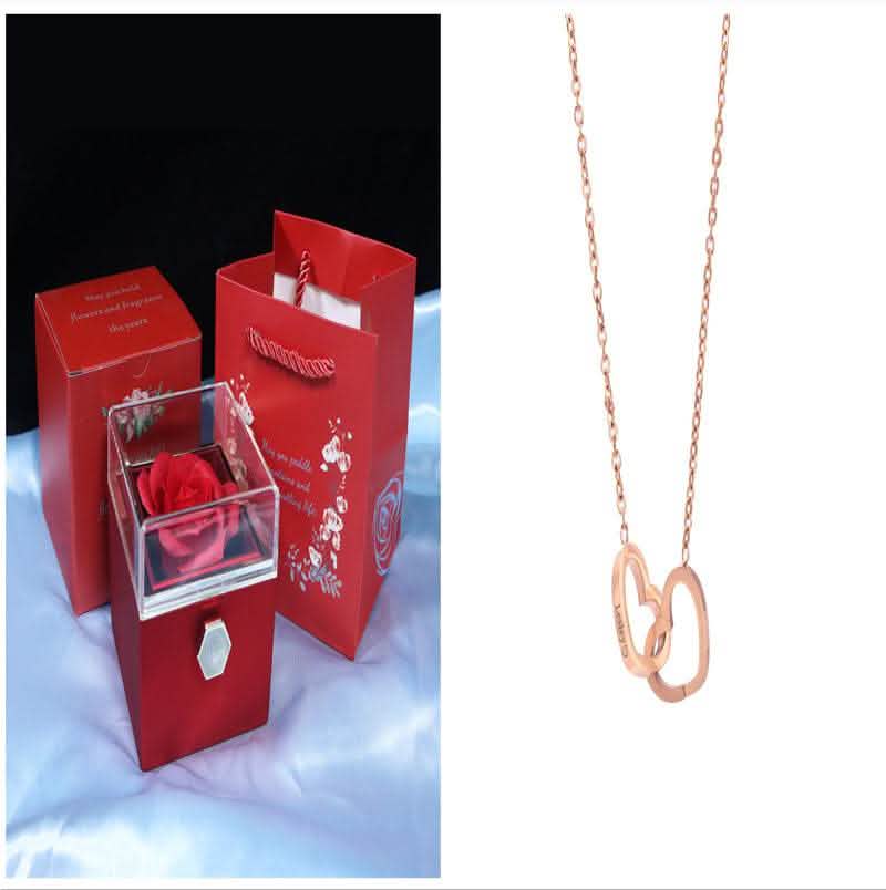 Rotating Rose Gift Box - Soap Flower Valentine's Day Present - Vezir