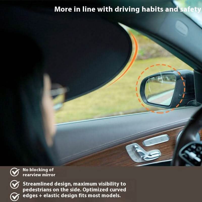 Car Sun Protection Curtain - Auto Vent Heat Insulation Shield - Vezir