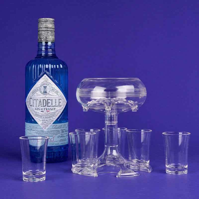 Elite 6-Shot Glass Dispenser - Professional Bar Party System - Vezir