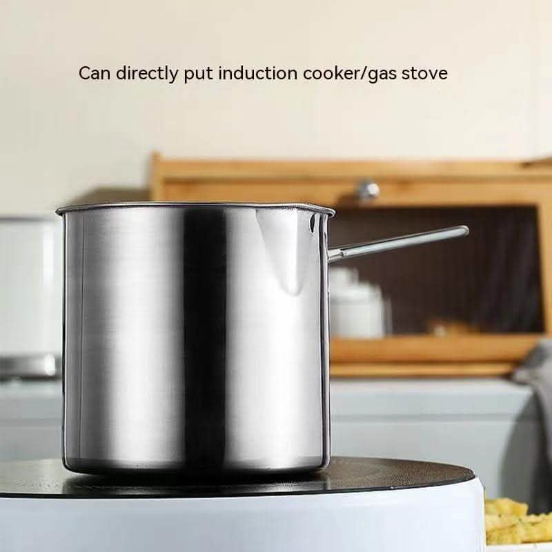 Deep Frying Pan - 304 Stainless Steel Gas Compatible - Vezir