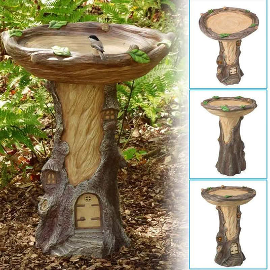 Sunflower Resin Garden Ornament - Polyresin Bird Bath Decoration - Vezir