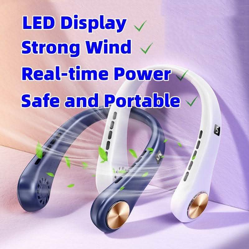 Mini Neck Fan - Portable Bladeless Rechargeable Air Cooler - Vezir