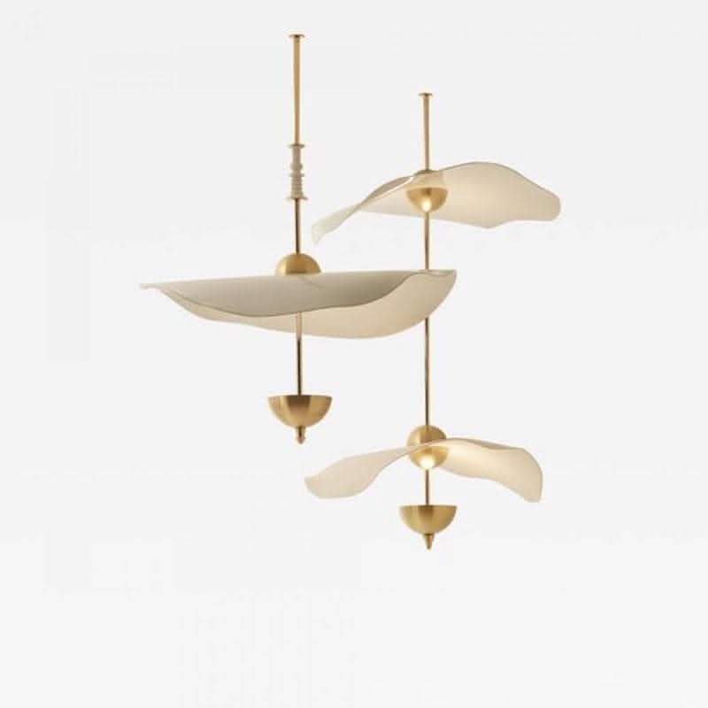 Acrylic Lotus Leaf Chandelier - Modern Window Light Fixture - Vezir