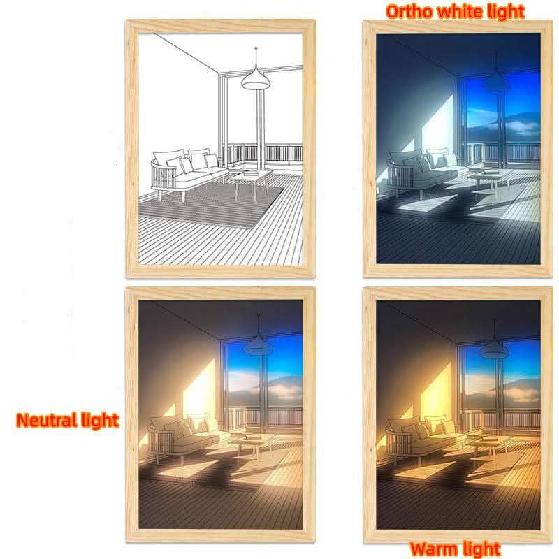 Illuminated LED Picture Light - Sunshine Simulation Night Lamp - Vezir