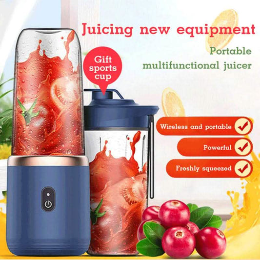 6-Blade Portable Blender - USB Rechargeable Mini Juicer Cup - Vezir