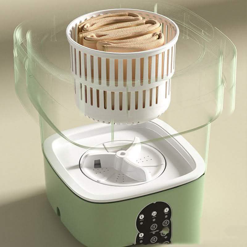 Mini Foldable Washing Machine - Portable Spin Dry Laundry - Vezir