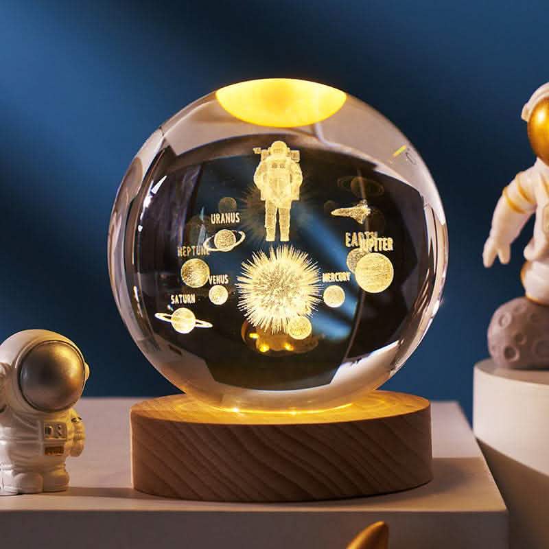 Starry Sky Crystal Ball Lamp - Moon Projection Night Light - Vezir
