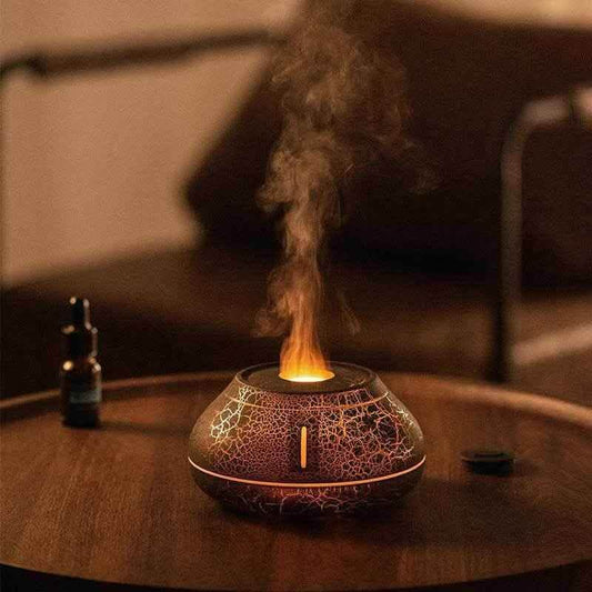 Elite Flame Simulation Humidifier - Colorful Aromatherapy System - Vezir