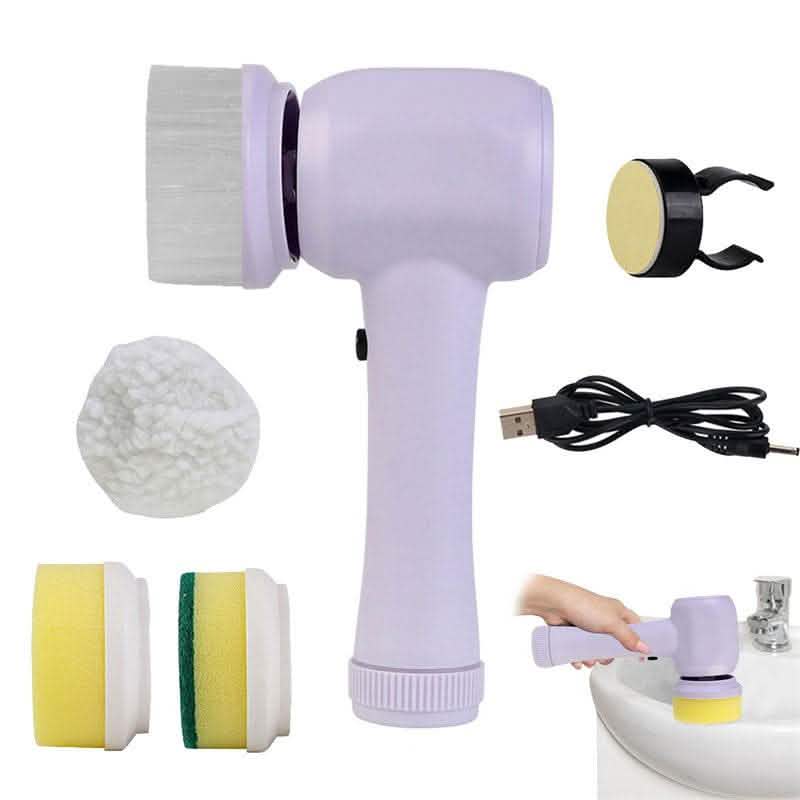 4-in-1 Electric Cleaning Brush - Spinning Scrubber Handheld - Vezir