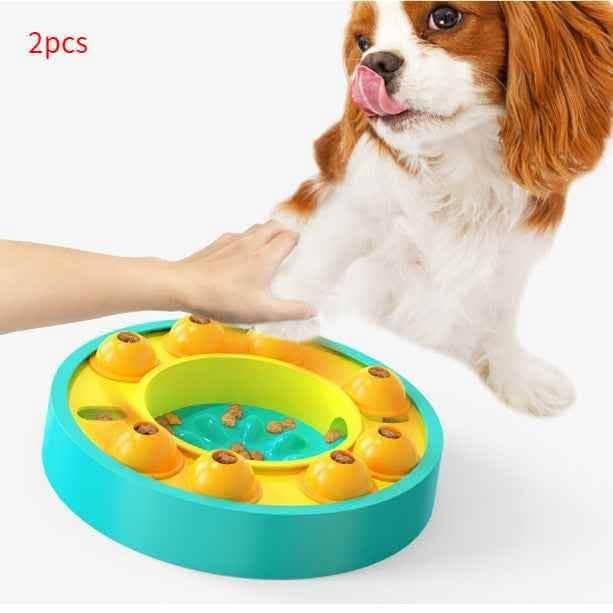 Interactive Dog Puzzle Feeder - Slow Eating IQ Training Bowl - Vezir