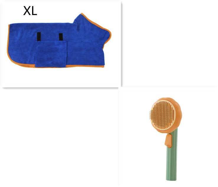 Self-Cleaning Pet Cat Brush - Steel Wire Hair Removal Comb - Vezir