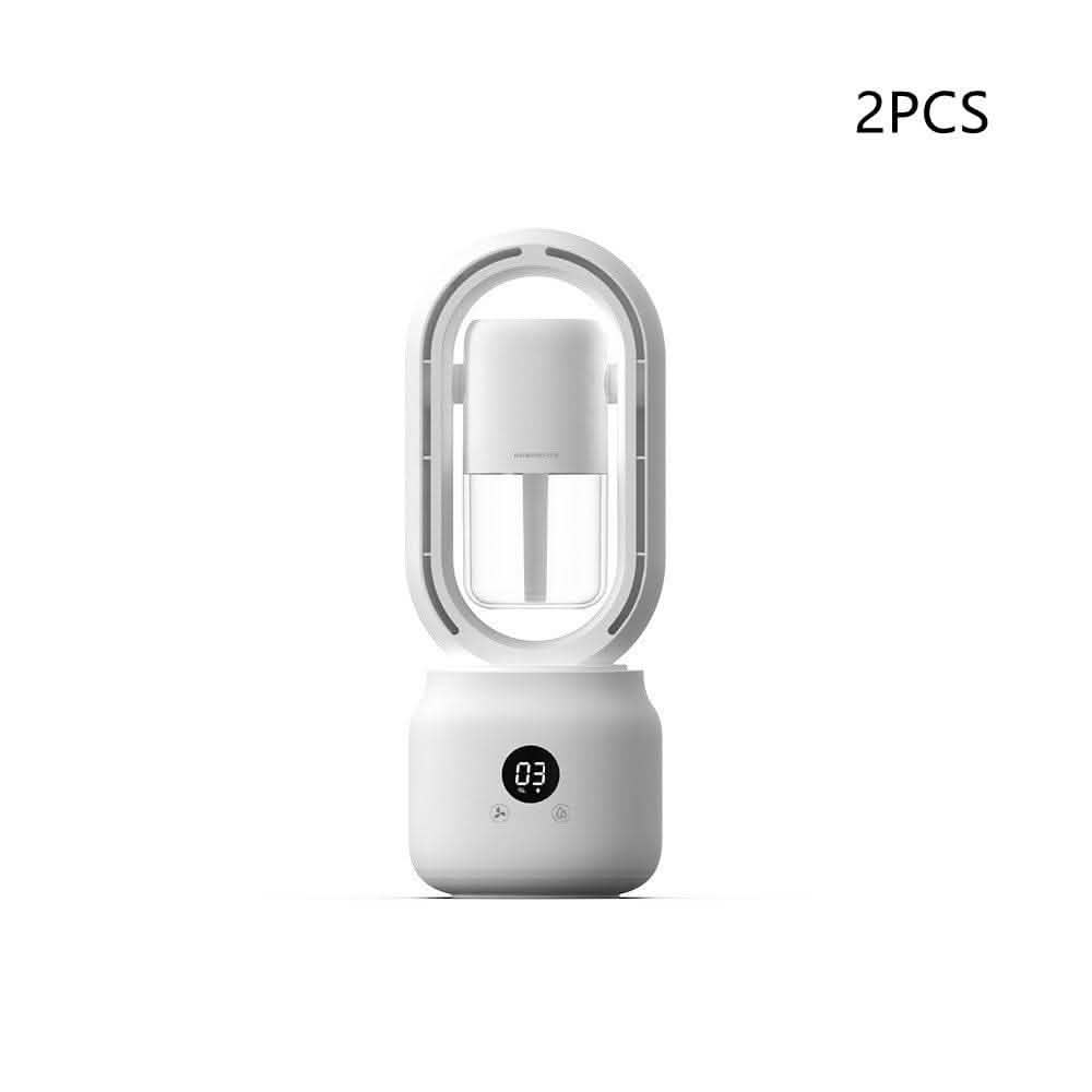 Water Cooled Mist Fan - USB Rechargeable Bladeless Humidifier - Vezir