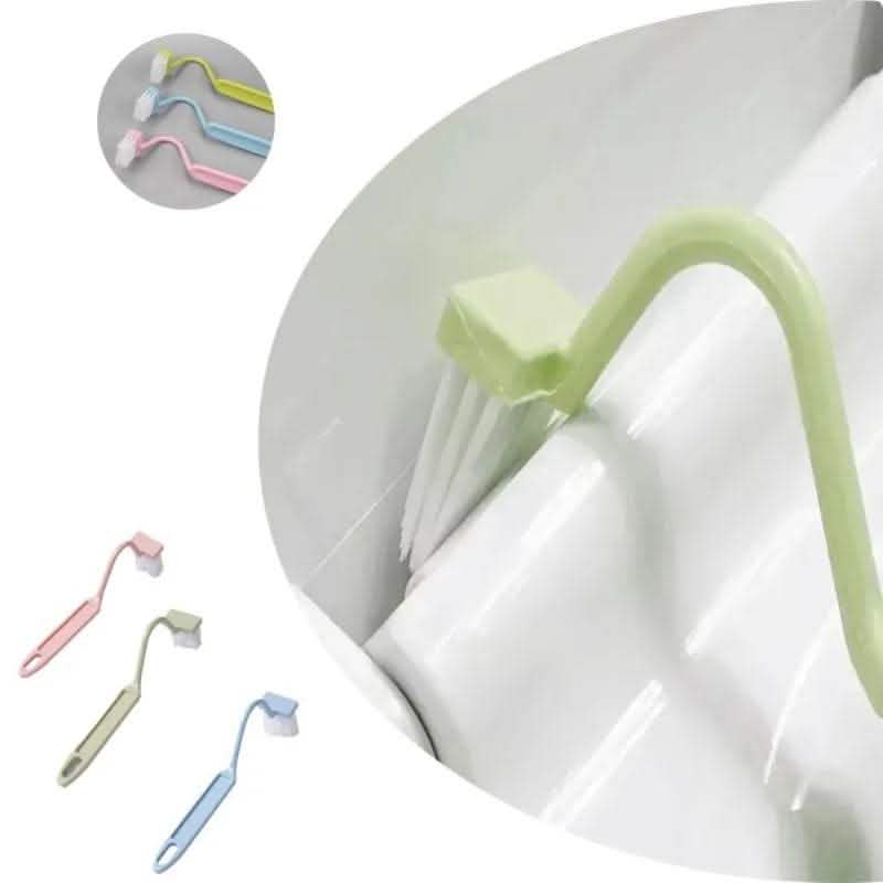 Curved Toilet Brush - Long Handle Gap Cleaning Tool - Vezir