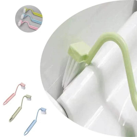 Curved Toilet Brush - Long Handle Gap Cleaning Tool - Vezir