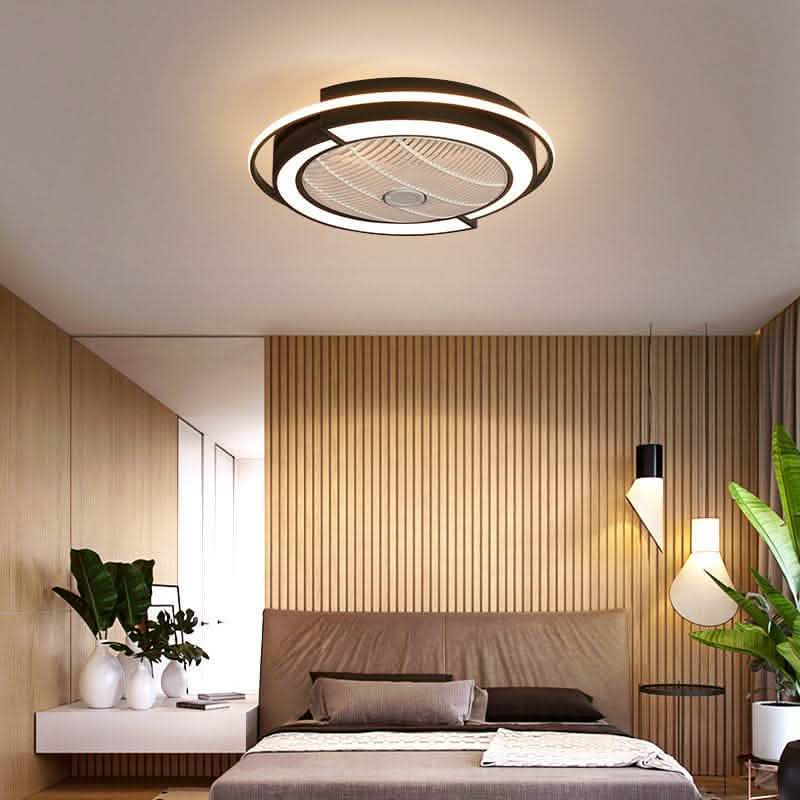 LED Ceiling Fan Light - Bedroom Dining Room Home Fixture - Vezir
