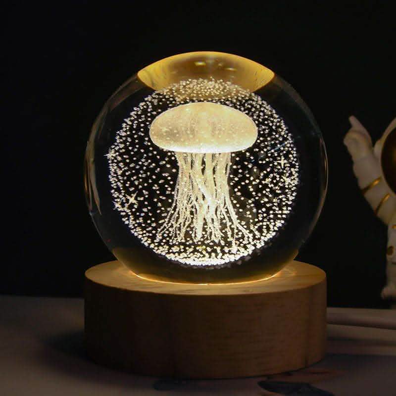 Starry Sky Crystal Ball Lamp - Moon Projection Night Light - Vezir