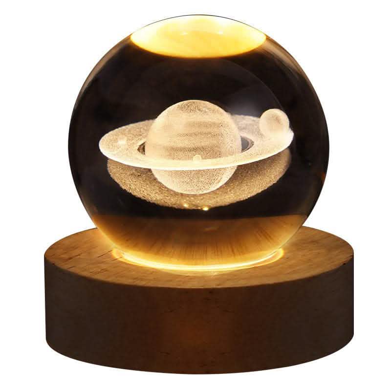 Starry Sky Crystal Ball Lamp - Moon Projection Night Light - Vezir